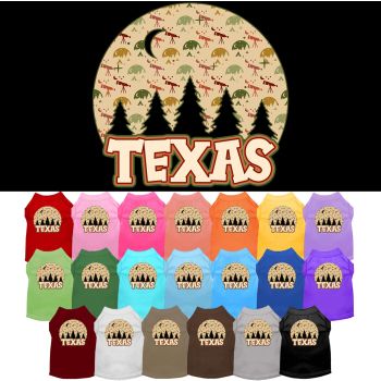 Pet Dog & Cat Screen Printed Shirt for Medium to Large Pets (Sizes 2XL-6XL), "Texas Under The Stars"