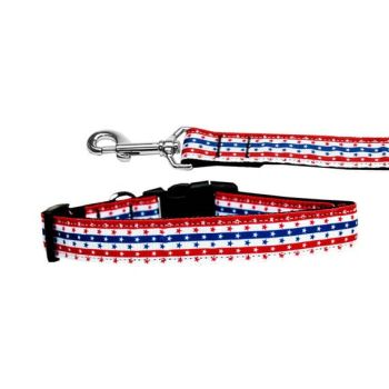 Pet Dog & Cat Nylon Collar or Leash, "Stars and Stripes"
