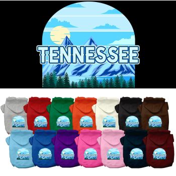 Pet Dog & Cat Screen Printed Hoodie for Medium to Large Pets (Sizes 2XL-6XL), "Tennessee Trailblazer"
