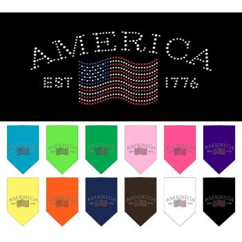 Pet and Dog Bandana Rhinestone, "Classic American"