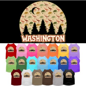 Pet Dog & Cat Screen Printed Shirt for Small to Medium Pets (Sizes XS-XL), "Washington Under The Stars"