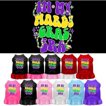 Pet Dog & Cat Screen Printed Dress "In My Mardi Gras Era"
