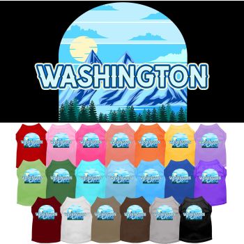 Pet Dog & Cat Screen Printed Shirt for Small to Medium Pets (Sizes XS-XL), "Washington Trailblazer"
