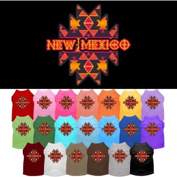 Pet Dog & Cat Screen Printed Shirt for Small to Medium Pets (Sizes XS-XL), "New Mexico Navajo Tribal"