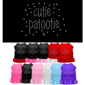 Pet Dog & Cat Dress Rhinestone, "Cutie Patootie"