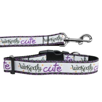 Halloween Pet Dog & Cat Nylon Collar or Leash, "Wickedly Cute"