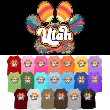 Pet Dog & Cat Screen Printed Shirt for Small to Medium Pets (Sizes XS-XL), "Utah Groovy Summit"