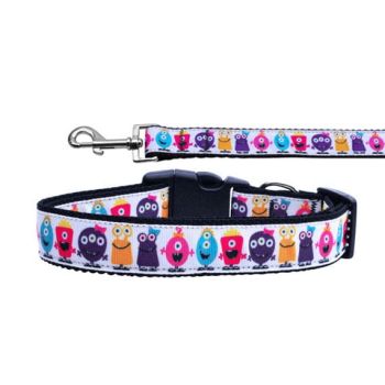 Pet Dog & Cat Nylon Collar or Leash, "Monsters"