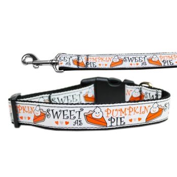 Pet Dog & Cat Nylon Collar or Leash, "Pumpkin Pie"