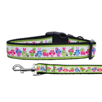 Pet Dog & Cat Nylon Collar or Leash, "Easter Birdies"