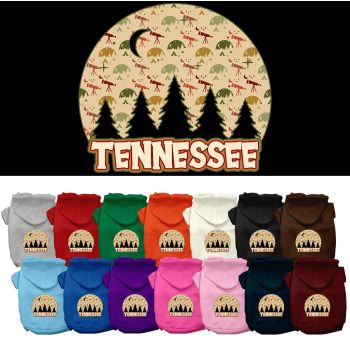 Pet Dog & Cat Screen Printed Hoodie for Medium to Large Pets (Sizes 2XL-6XL), "Tennessee Under The Stars"