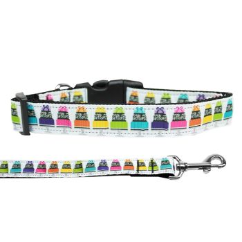 Pet Dog & Cat Nylon Collar or Leash, "Have Your Cake"
