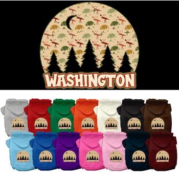 Pet Dog & Cat Screen Printed Hoodie for Small to Medium Pets (Sizes XS-XL), "Washington Under The Stars"