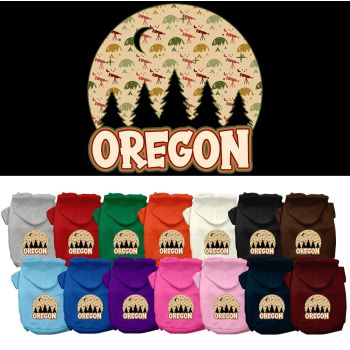 Pet Dog & Cat Screen Printed Hoodie for Small to Medium Pets (Sizes XS-XL), "Oregon Under The Stars"