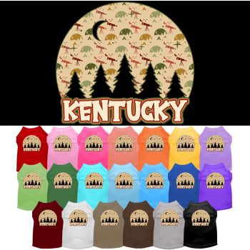 Pet Dog & Cat Screen Printed Shirt for Medium to Large Pets (Sizes 2XL-6XL), "Kentucky Under The Stars"