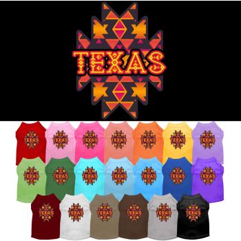 Pet Dog & Cat Screen Printed Shirt for Medium to Large Pets (Sizes 2XL-6XL), "Texas Navajo Tribal"