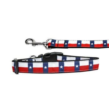 Pet Dog & Cat Nylon Collar or Leash, "Texas Flag"