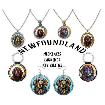 Newfoundland Newfie Jewelry - Stained Glass Style Necklaces, Earrings and more!