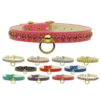 Dog, Puppy & Pet Collar, "Petite Rhinestone"