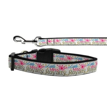 Pet Dog & Cat Nylon Collar or Leash, "Little Miss Royalty"